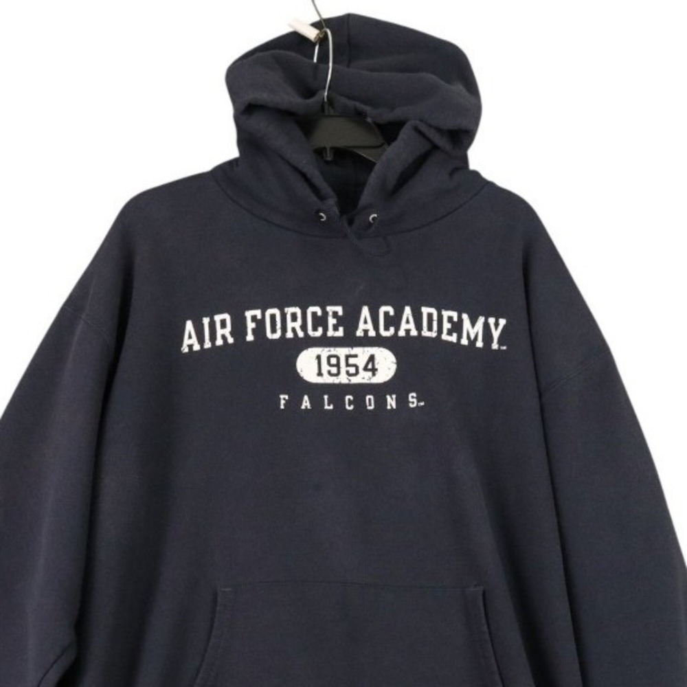 Air Force Academy Champion Hoodie Mens XL Blue Falcons Graphic Pullover Training